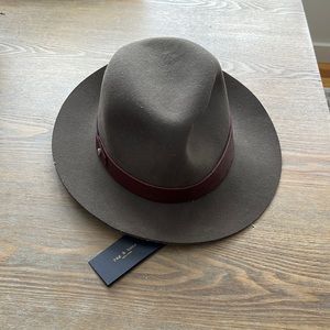 Rag & Bone fedora hat, brown, M